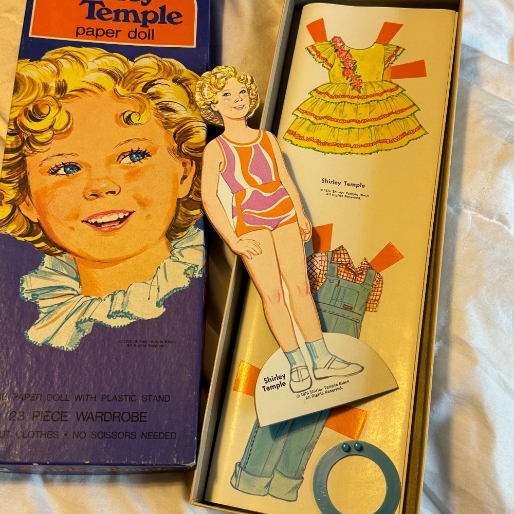 Vintage 1976 Shirley Temple Paper Doll Uncut